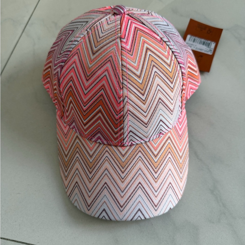 Missoni women's Chevron Pattern Pink & Orange cap
